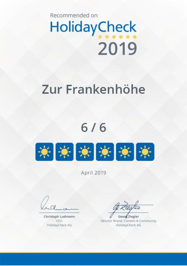 Zur Frankenhoehe Marktbergel Buitenkant foto